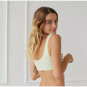 NEW Urban Outfitter Under Petal Pointelle Bralette Size XS/S Mint/100%AUTHENTIC
